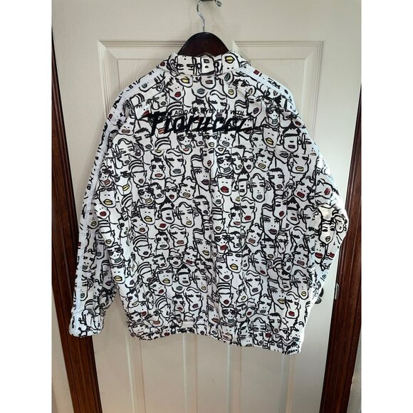 NEW ADIDAS ORIGINALS WOMENS FIORUCCI "FACES" TREFOIL TRACK JACKET Set~ MEDIUM - Picture 9 of 12
